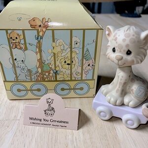 Precious Moments #7 birthday train figurine. “Wishing you Grrr-eatness.”